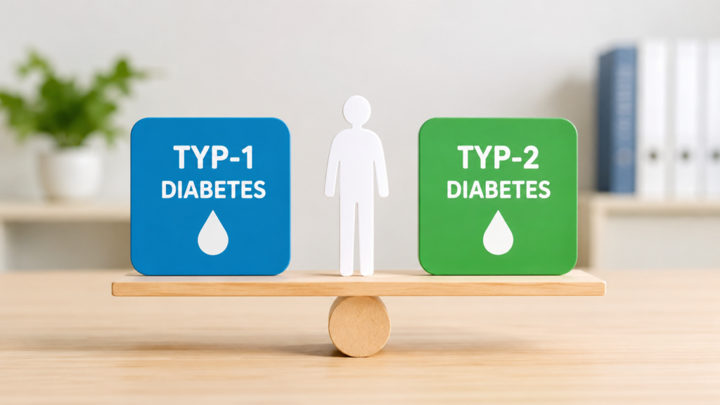 Typ-1- vs. Typ-2-Diabetes: Die wichtigsten Unterschiede verständlich erklärt