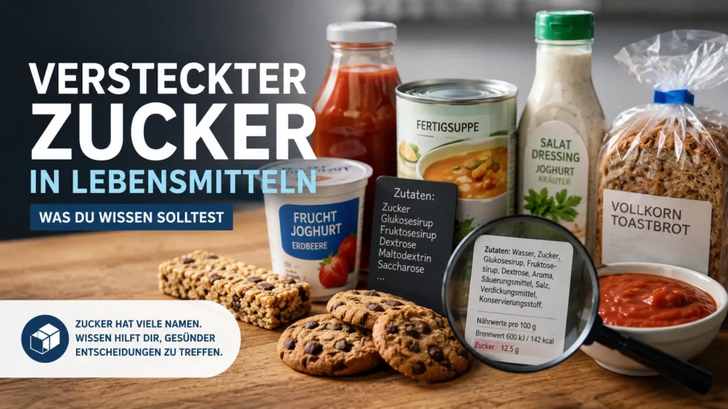 versteckter Zucker in Lebensmitteln